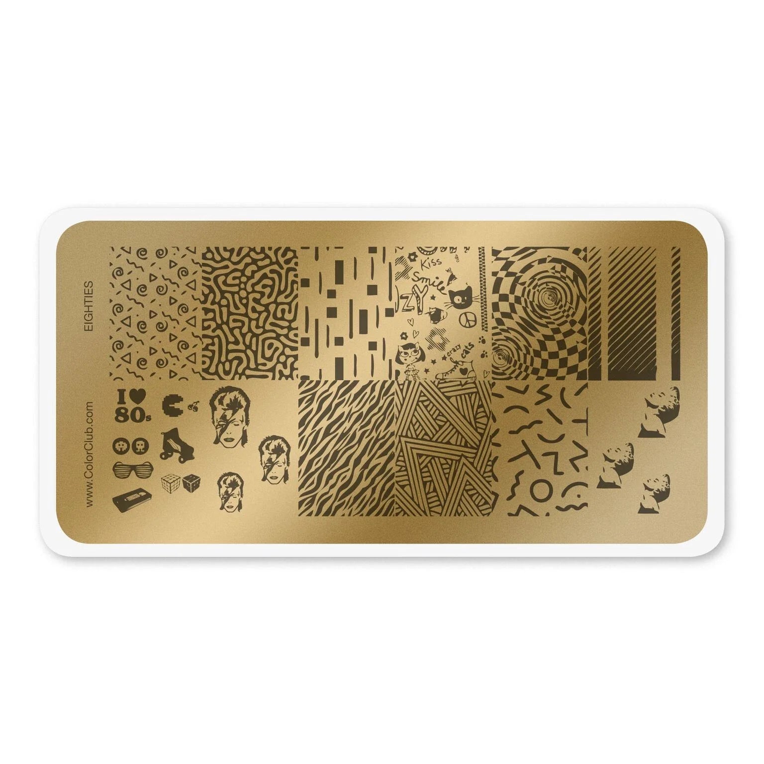 Color Club Nail Art Stamping Plate - Eighties
