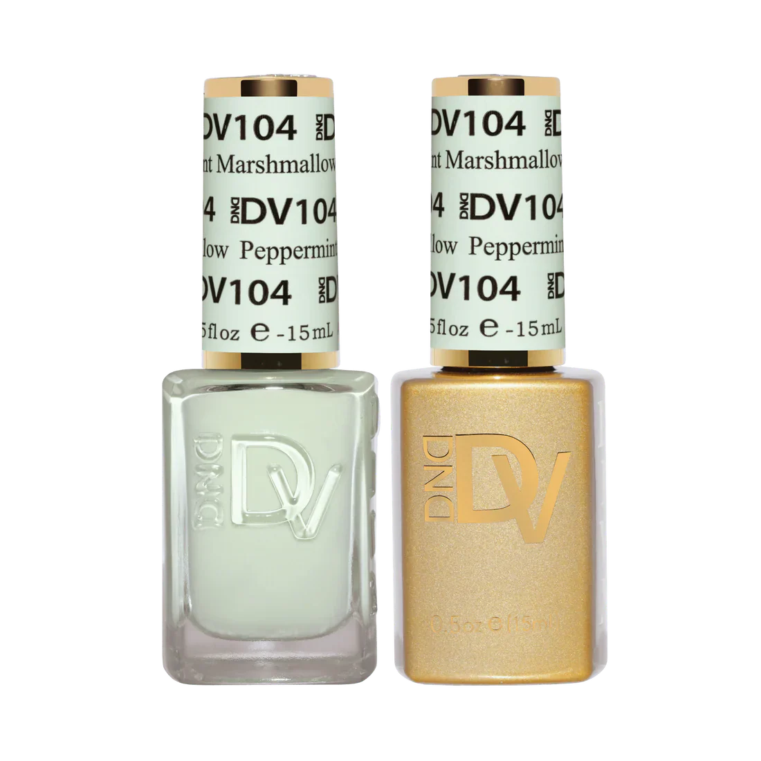 DND Diva Matching Polish Set Gel & Lacquer - #104 Peppermint Marshmallow
