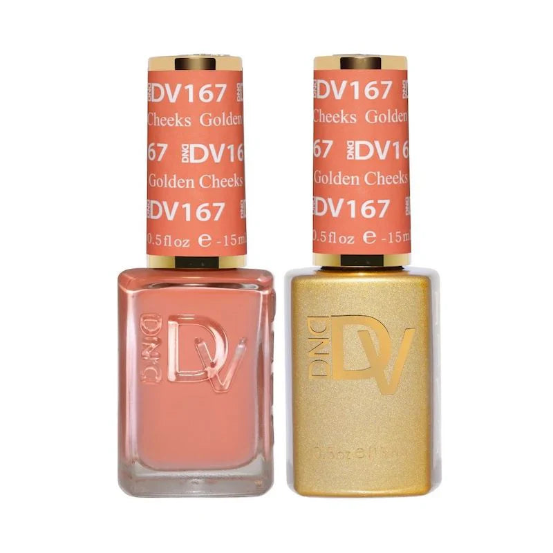 DND Diva Matching Polish Set Gel & Lacquer - #167 Golden Cheeks