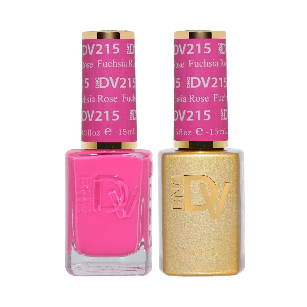 DND Diva Matching Polish Set Gel & Lacquer - #215 Fuchsia Rose