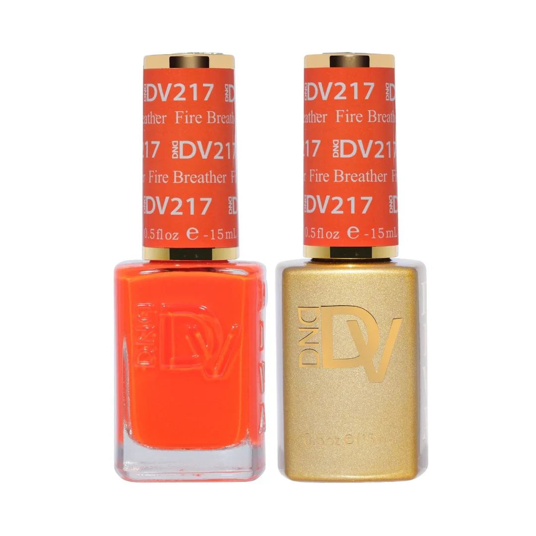 DND Diva Matching Polish Set Gel & Lacquer - #217 Fire Breather