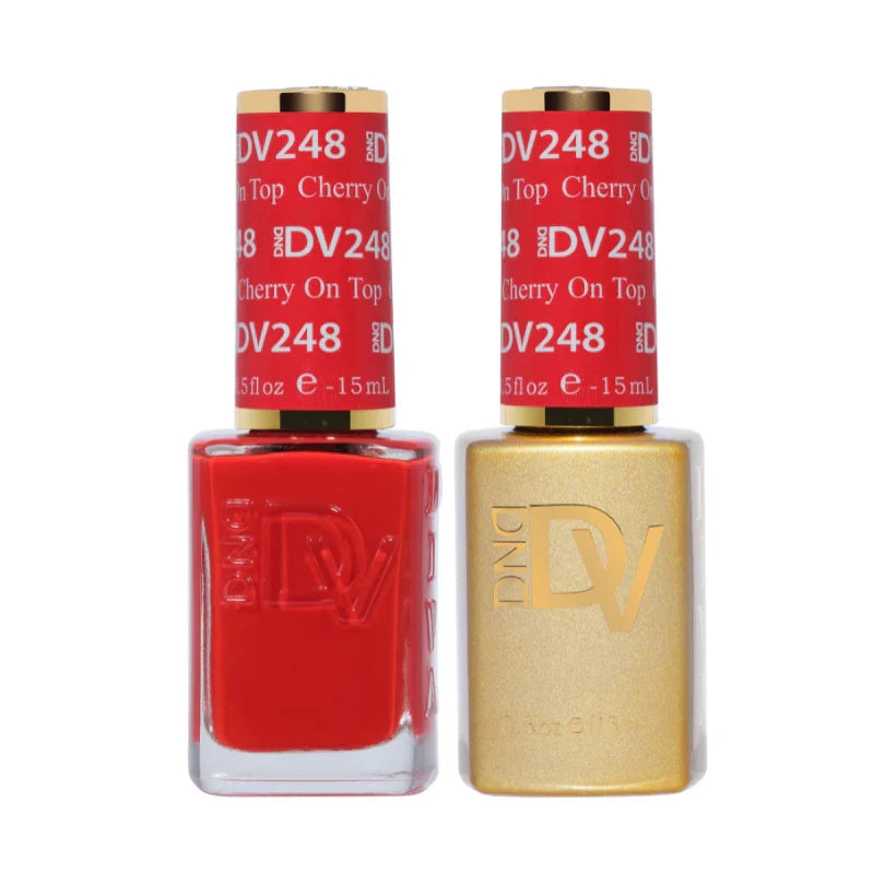 DND Diva Matching Polish Set Gel & Lacquer - #249 Red-Y Or Not