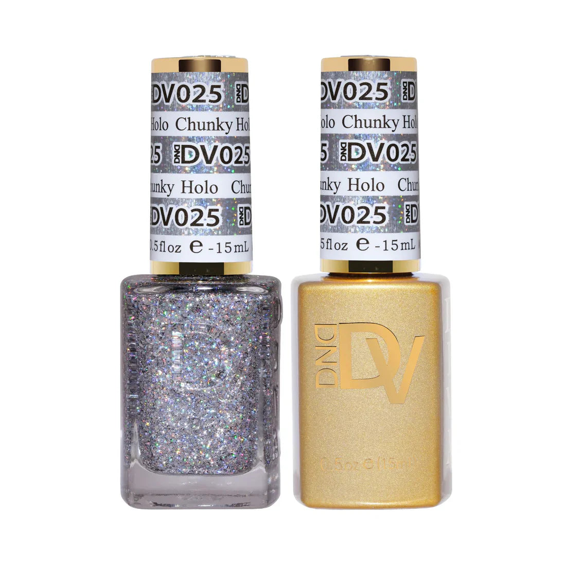 DND Diva Matching Polish Set Gel & Lacquer - #25 Chunky Holo