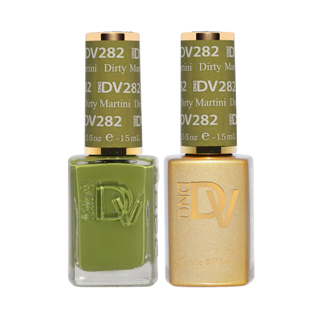 DND Diva Matching Polish Set Gel & Lacquer - #282 Dirty Martini