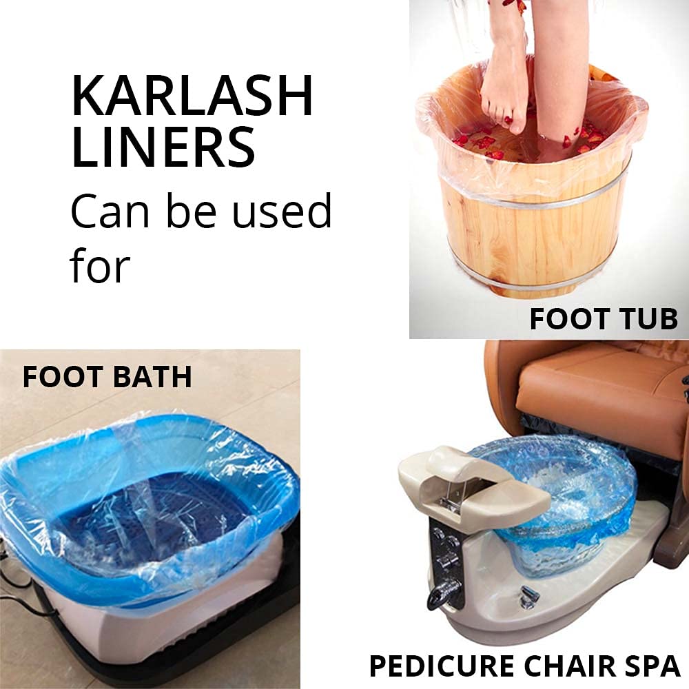 Karlash Premium Spa Disposable Liners Big Size Fits all Pedicure Spa