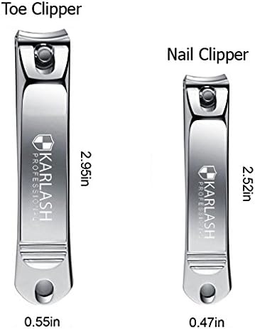 Karlash Toe Nail Clipper Curved Blade Jaw with Nail File (BULK DISCOUNT)