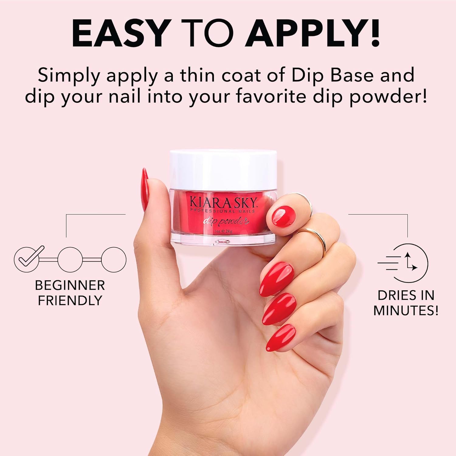 Kiara Sky Dip Powder D586 Feeling Beachy 1oz