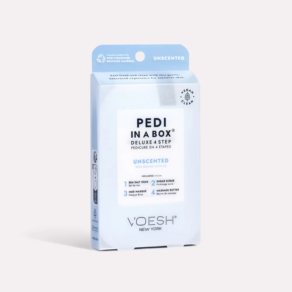 Voesh Pedi In a Box Deluxe 4 Step Pedicure kit Unscented