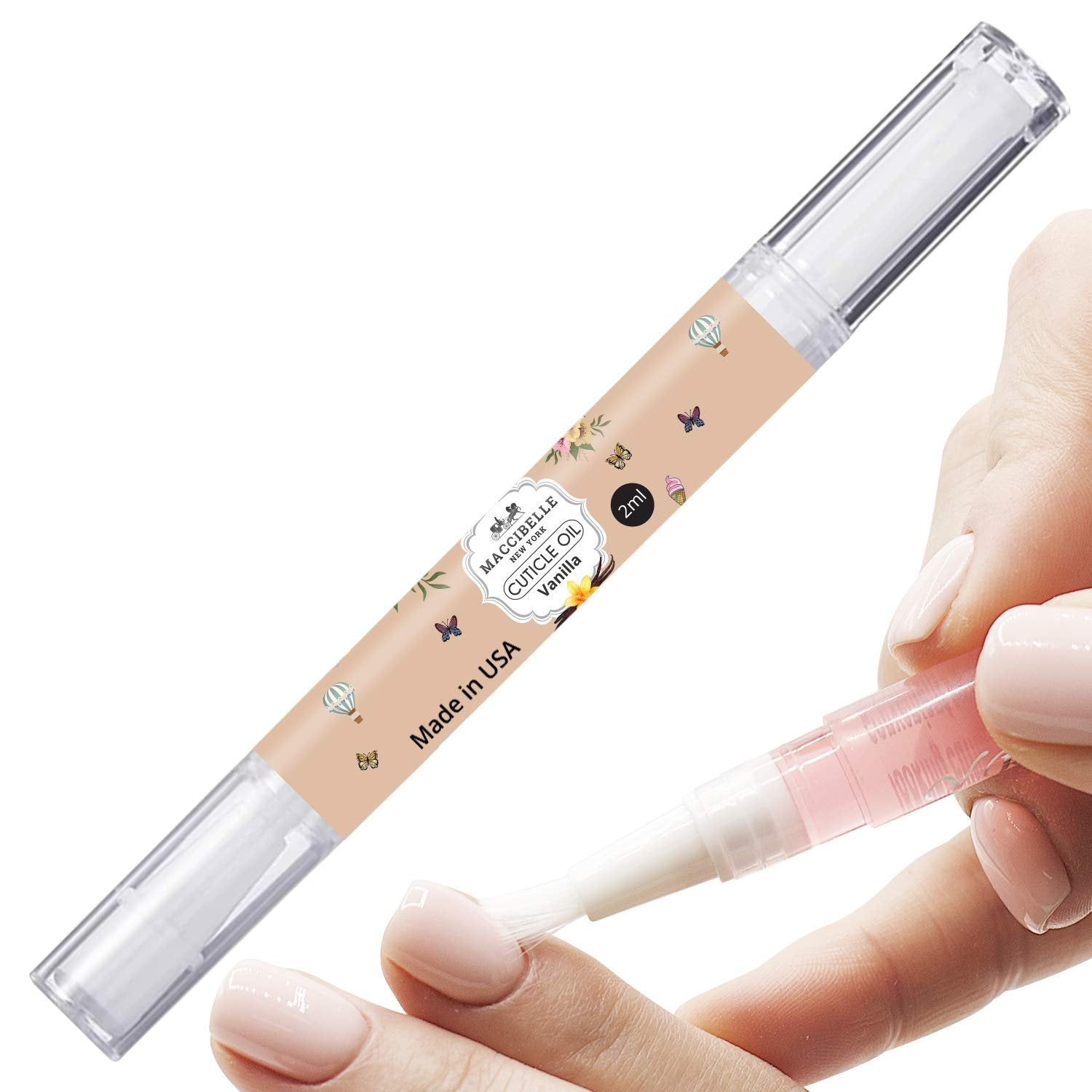 Maccibelle Pure Cuticle & Nail Oil Pen 2ml Heals Dry Cracked Cuticles
