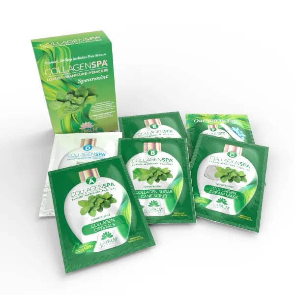 La Palm Collagen Spa Luxury Manicure and Pedicure with Collagen Bubble Crystals - Mix of 5 Scents
